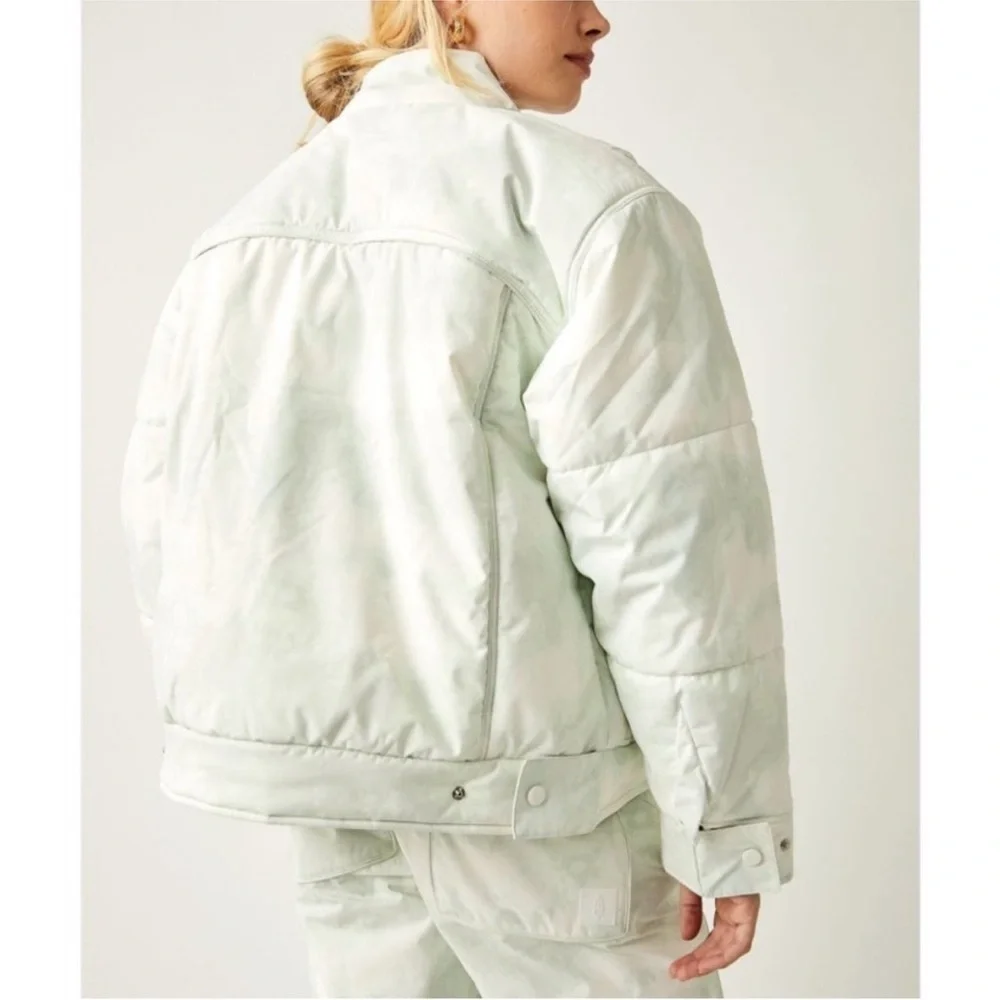 Free People Movement Snow Coat Bunny Slope in Mountain Mist Sage Green